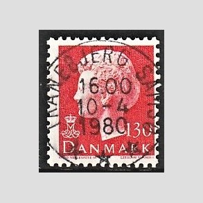 FRIMRKER DANMARK | 1979 - AFA 678 - Dronning Margrethe - 130 re rd - Pragt Stemplet Tranebjerg