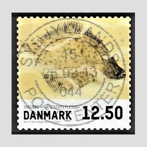 FRIM�RKER DANMARK | 2013 - AFA 1728 - Fisk - 12,50 Kr. skrubbe - Pragt Stemplet