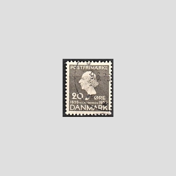 FRIMRKER DANMARK | 1935 - AFA 227 - H. C. Andersen 20 re gr - Stemplet