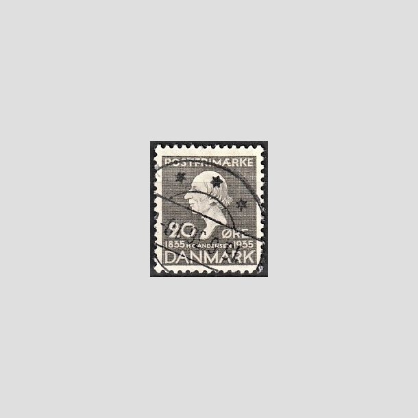 FRIMRKER DANMARK | 1935 - AFA 227 - H. C. Andersen 20 re gr - Stemplet