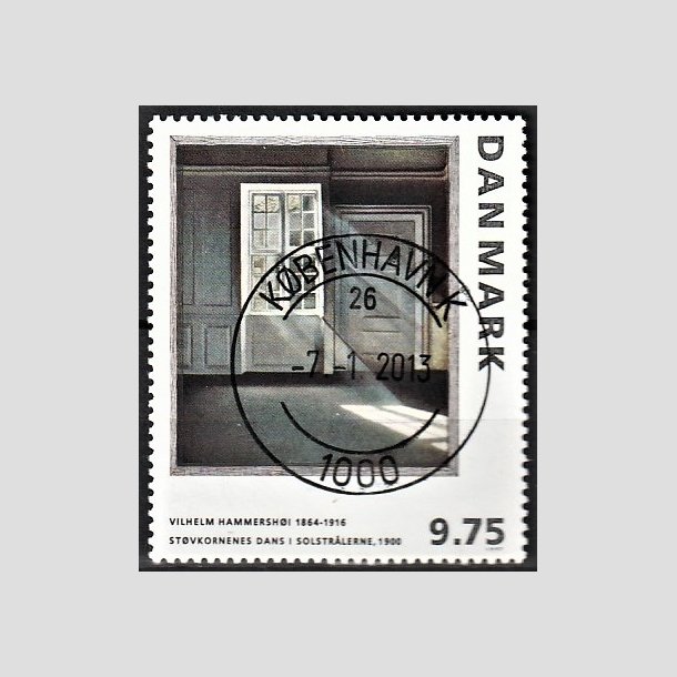 FRIMRKER DANMARK | 1997 - AFA 1158 - Vilh. Hammershj - 9,75 Kr. flerfarvet - Lux Stemplet