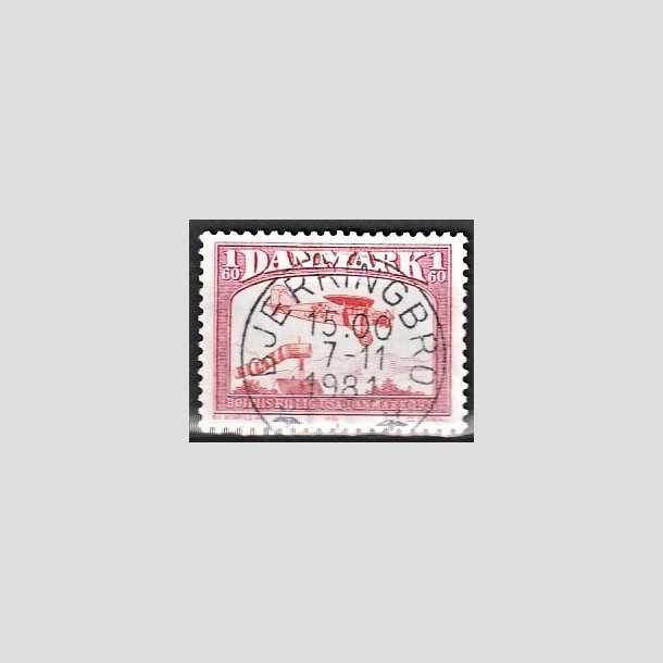 FRIMRKER DANMARK | 1981 - AFA 739 - Flyvning - 1,60 Kr. rd - Pragt Stemplet