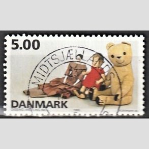 FRIM�RKER DANMARK | 1995 - AFA 1104 - Dansk leget�j - 5,00 Kr. flerfarvet - Pragt Stemplet