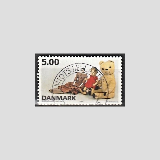 FRIMRKER DANMARK | 1995 - AFA 1104 - Dansk legetj - 5,00 Kr. flerfarvet - Pragt Stemplet