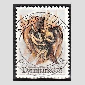 FRIM�RKER DANMARK | 1992 - AFA 1034 - Biblen - 3,75 Kr. flerfarvet - Pragt Stemplet