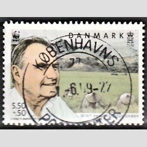 FRIMRKER DANMARK | 2009 - AFA 1570 - WWF - 5,50 + 0,50 Kr. flerfarvet - Pragt Stemplet