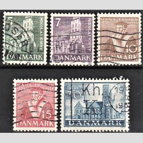 FRIM�RKER DANMARK | 1936 - AFA 229-233 - Reformationen i komplet s�t - Stemplet