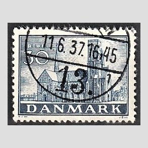 FRIM�RKER DANMARK | 1936 - AFA 233 - Reformationen 30 �re bl� - Stemplet