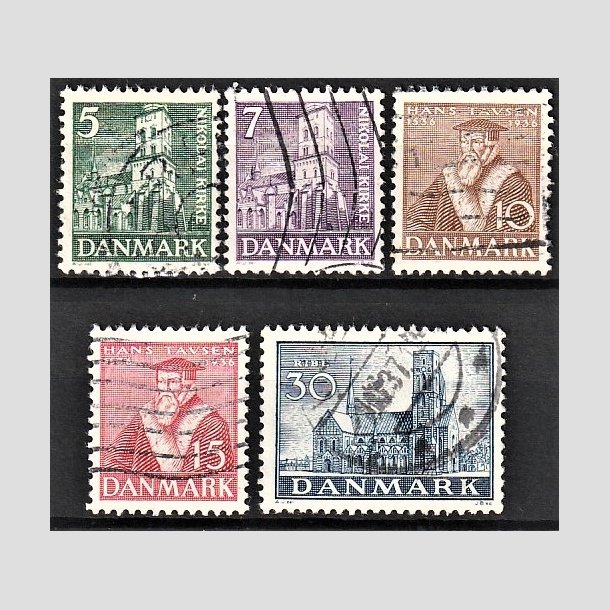 FRIMRKER DANMARK | 1936 - AFA 229-233 - Reformationen i komplet st - Stemplet