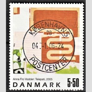FRIMRKER DANMARK | 2005 - AFA 1439 - Frimrkekunst 8. - 5,50 Kr. Anna Fro Vodder - Pragt Stemplet