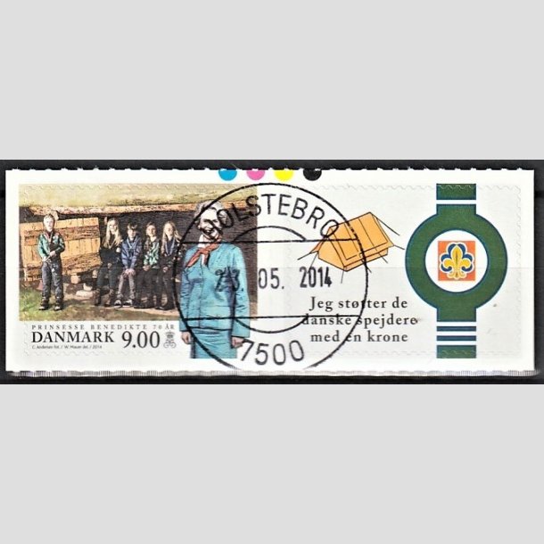 FRIMRKER DANMARK | 2014 - AFA 1781 - Prinsesse Benedikte 70 r. - 9,00 Kr. flerfarvet - Pragt Stemplet