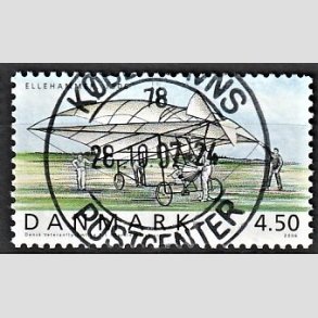 FRIM�RKER DANMARK | 2006 - AFA 1478 - Ellehammer - 4,50 Kr. flerfarvet - Pragt Stemplet