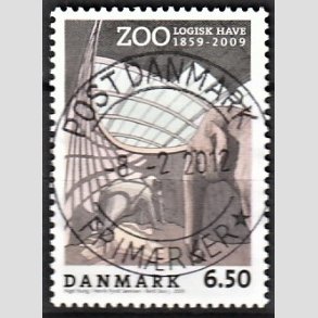 FRIM�RKER DANMARK | 2009 - AFA 1579 - Zoologisk Have - 6,50 Kr. flerfarvet - Lux Stemplet