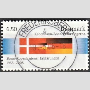 FRIM�RKER DANMARK | 2005 - AFA 1431 - K�benhavn-Bonn - 6,50 Kr. flerfarvet - Pragt Stemplet