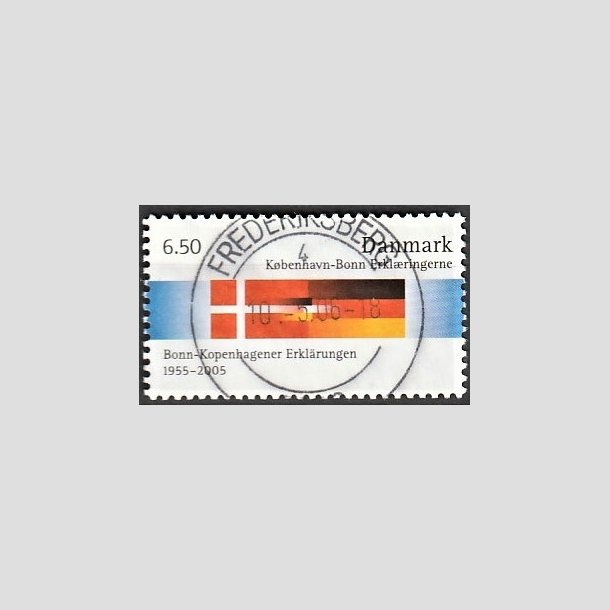 FRIMRKER DANMARK | 2005 - AFA 1431 - Kbenhavn-Bonn - 6,50 Kr. flerfarvet - Pragt Stemplet