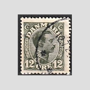 FRIMRKER DANMARK | 1918-20 - AFA 100 - Chr. X 12 re oliven - Stemplet