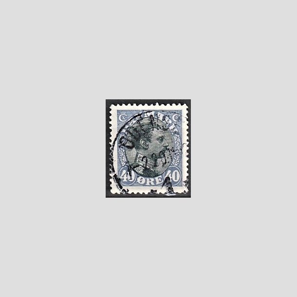 FRIMRKER DANMARK | 1918-20 - AFA 105a - Chr. X 40 re bllilla/sort - Stemplet