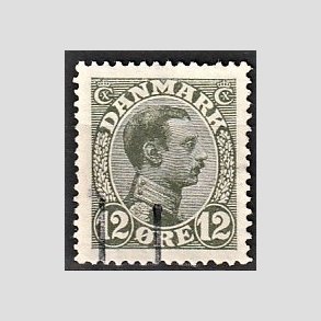 FRIMRKER DANMARK | 1918-20 - AFA 100 - Chr. X 12 re oliven - Stemplet