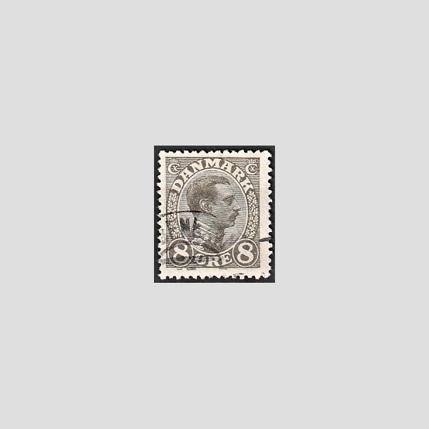 FRIMRKER DANMARK | 1918-20 - AFA 099 - Chr. X 8 re gr - Stemplet