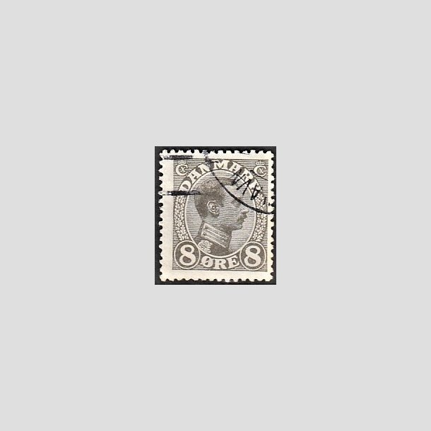 FRIMRKER DANMARK | 1918-20 - AFA 099 - Chr. X 8 re gr - Stemplet