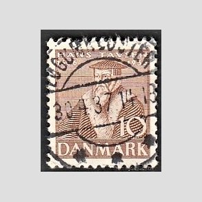 FRIM�RKER DANMARK | 1936 - AFA 231 - Reformationen 10 �re brun - Lux Stemplet L�gumkloster