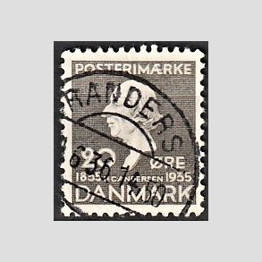 FRIM�RKER DANMARK | 1935 - AFA 227 - H. C. Andersen 20 �re gr� - Lux Stemplet