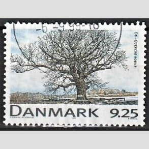 FRIMRKER DANMARK | 1999 - AFA 1199 - Danske lvtrer - 9,25 Kr. Eg - Alm. god gennemsnitskvalitet - Stemplet (Photo eksempel)