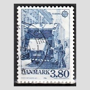 FRIMRKER DANMARK | 1986 - AFA 871 - Europamrker - Natur og miljbeskyttelse - 3,80 Kr. bl - Alm. god gennemsnitskvalitet - Stemplet (Photo eksempel)