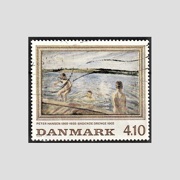 FRIMRKER DANMARK | 1988 - AFA 921 - Maleriserie 2. - 4,10 Kr. Peter Hansen - Alm. god gennemsnitskvalitet - Stemplet (Photo eksempel)