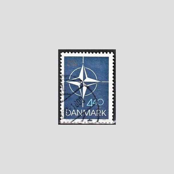 FRIMRKER DANMARK | 1989 - AFA 934 - 40-ret for Danmark i NATO - 4,40 Kr. flerfarvet - Alm. god gennemsnitskvalitet - Stemplet (Photo eksempel)