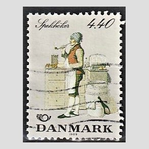 FRIMRKER DANMARK | 1989 - AFA 937 - Folkedragter - 4,40 Kr. flerfarvet - Alm. god gennemsnitskvalitet - Stemplet (Photo eksempel)