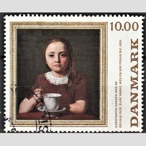 FRIMRKER DANMARK | 1989 - AFA 950 - Maleriserie 3. - 10,00 Kr. flerfarvet - Alm. god gennemsnitskvalitet - Stemplet (Photo eksempel)