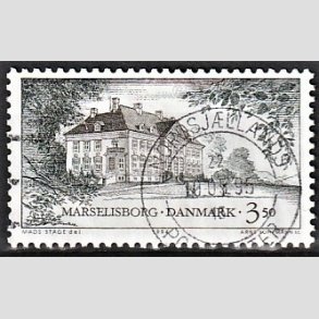 FRIMRKER DANMARK | 1994 - AFA 1062 - Danske slotte - 3,50 Kr. flerfarvet - Alm. god gennemsnitskvalitet - Stemplet (Photo eksempel)