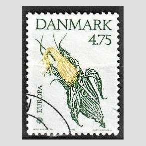 FRIMRKER DANMARK | 1992 - AFA 1015 - Columbus/Amerika 500 r. - 4,75 Kr. rd/gul - Alm. god gennemsnitskvalitet - Stemplet (Photo eksempel)