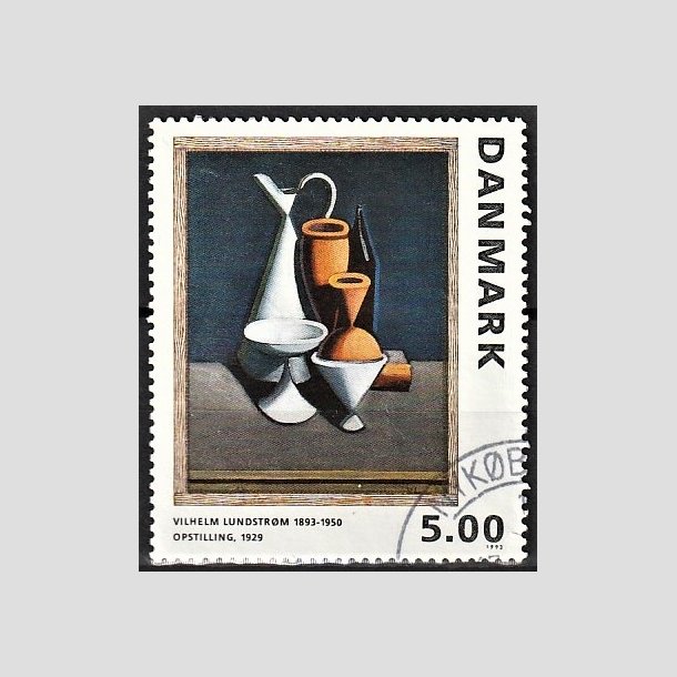 FRIMRKER DANMARK | 1993 - AFA 1057 - Maleriserie 6. - 5,00 Kr. Wilhelm Lundstrm - Alm. god gennemsnitskvalitet - Stemplet (Photo eksempel)