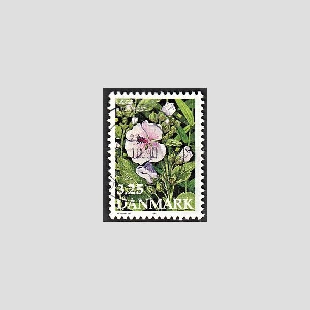 FRIMRKER DANMARK | 1990 - AFA 970 - Dansk flora - 3,25 Kr. flerfarvet - Alm. god gennemsnitskvalitet - Stemplet (Photo eksempel)