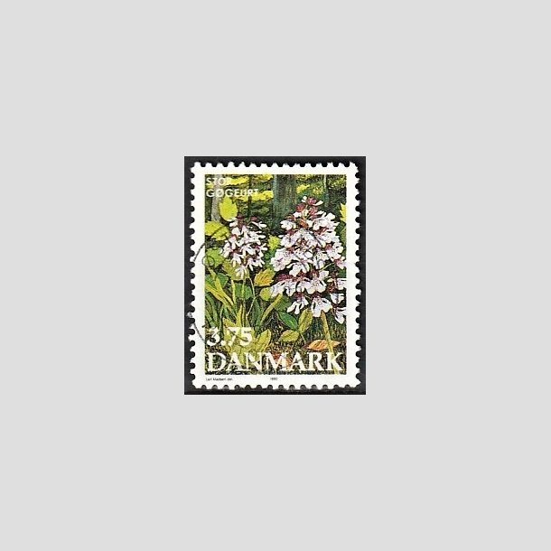 FRIMRKER DANMARK | 1990 - AFA 972 - Dansk flora - 3,75 Kr. flerfarvet - Alm. god gennemsnitskvalitet - Stemplet (Photo eksempel)