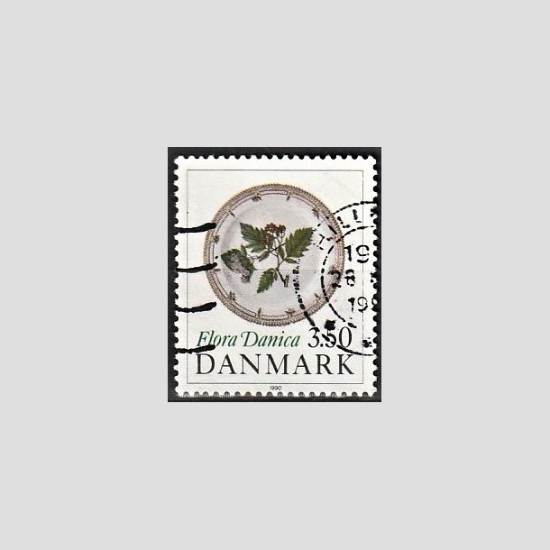 FRIMRKER DANMARK | 1990 - AFA 969 - Flora Danica 200 r - 3,50 Kr. flerfarvet - Alm. god gennemsnitskvalitet - Stemplet (Photo eksempel)