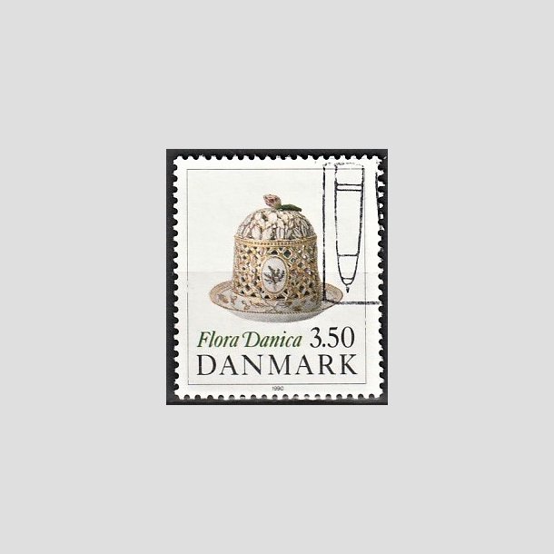 FRIMRKER DANMARK | 1990 - AFA 966 - Flora Danica 200 r - 3,50 Kr. flerfarvet - Alm. god gennemsnitskvalitet - Stemplet (Photo eksempel)