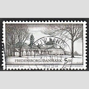 FRIMRKER DANMARK | 1994 - AFA 1064 - Danske slotte - 5,00 Kr. flerfarvet - Alm. god gennemsnitskvalitet - Stemplet (Photo eksempel)