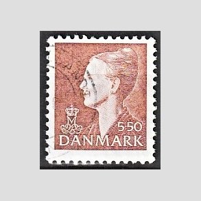 FRIMRKER DANMARK | 1998 - AFA 1172 - Dronning Margrethe - 5,50 Kr. rdbrun - Alm. god gennemsnitskvalitet - Stemplet (Photo eksempel)