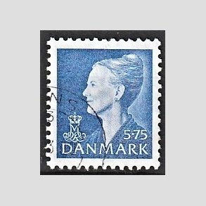 FRIMRKER DANMARK | 2000 - AFA 1234 - Dronning Margrethe - 5,75 Kr. bl - Alm. god gennemsnitskvalitet - Stemplet (Photo eksempel)