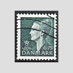 FRIMRKER DANMARK | 1999 - AFA 1203 - Dronning Margrethe - 6,75 Kr. grn - Alm. god gennemsnitskvalitet - Stemplet (Photo eksempel)