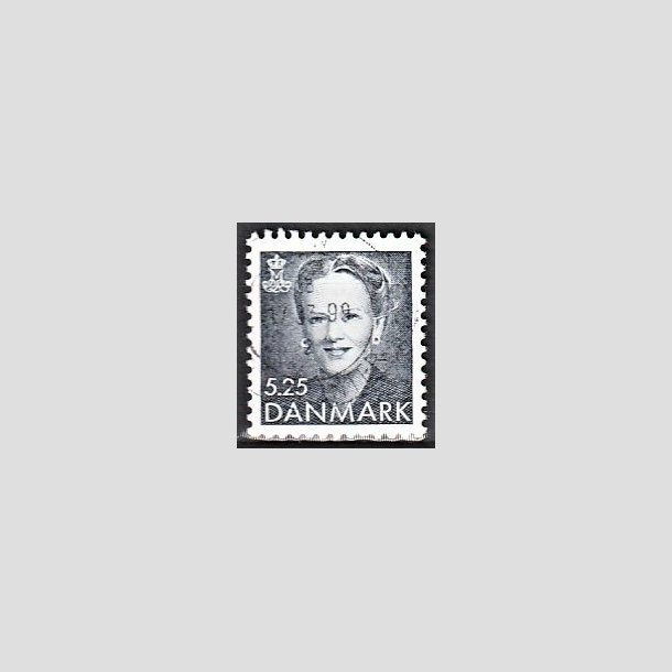 FRIMRKER DANMARK | 1996 - AFA 1123 - Dronning Margrethe - 5,25 Kr. grbl - Alm. god gennemsnitskvalitet - Stemplet (Photo eksempel)