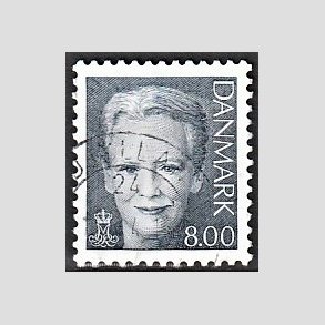 FRIMRKER DANMARK | 2005 - AFA 1450 - Dronning Margrethe - 8,00 Kr. mrkgr - Alm. god gennemsnitskvalitet - Stemplet (Photo eksempel)