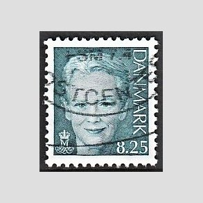 FRIMRKER DANMARK | 2006 - AFA 1489 - Dronning Margrethe - 8,25 Kr. bl - Alm. god gennemsnitskvalitet - Stemplet (Photo eksempel)