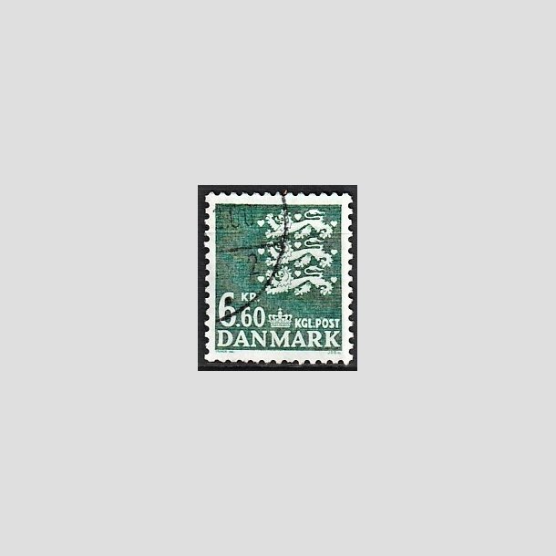 FRIMRKER DANMARK | 1988 - AFA 900 - Rigsvben - 6,60 Kr. grn - Alm. god gennemsnitskvalitet - Stemplet (Photo eksempel)