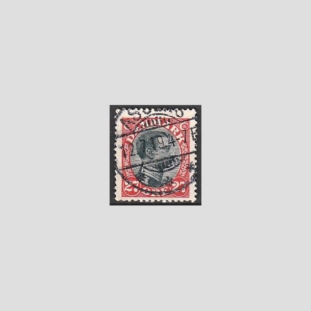 FRIMRKER DANMARK | 1918-20 - AFA 102 - Chr. X 27 re rd/sort - Stemplet