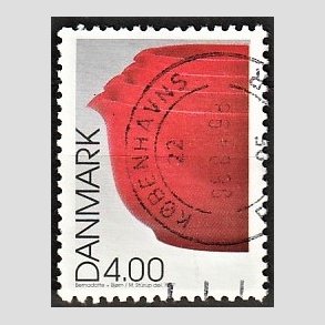 FRIMRKER DANMARK | 1997 - AFA 1161 - Dansk Design - 4,00 Kr. Margretheskle - Alm. god gennemsnitskvalitet - Stemplet (Photo eksempel)
