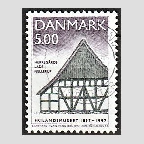 FRIMRKER DANMARK | 1997 - AFA 1141 - Frilandsmuseet 100 r. - 5,00 Kr. Herregrdslade - Alm. god gennemsnitskvalitet - Stemplet (Photo eksempel)